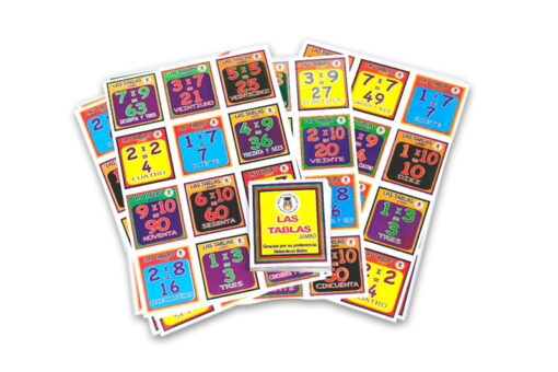 Lotería Didáctica Jumbo Multiplicaciones - Wiwi Loterías de Mayoreo