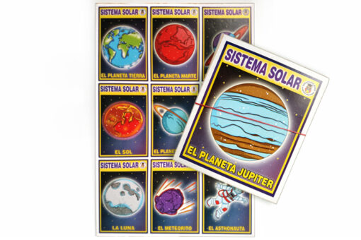 Lotería Didáctica El Sistema Solar- Wiwi Loterías de Mayoreo