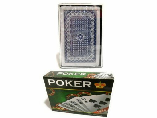 Cartas Poker con 54 Naipes de plástico Resistentes al Agua Caja con 12