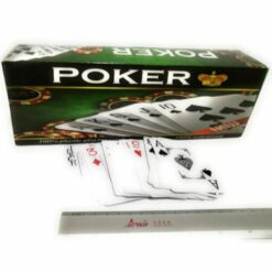 Cartas Poker con 54 Naipes de plástico Resistentes al Agua Caja con 12