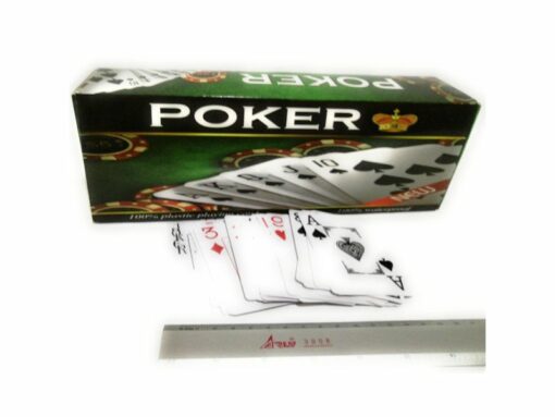 Cartas Poker con 54 Naipes de plástico Resistentes al Agua Caja con 12