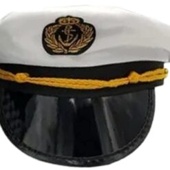 Sombrero Gorra Capitán de la Marina con escudo bordado Unitalla