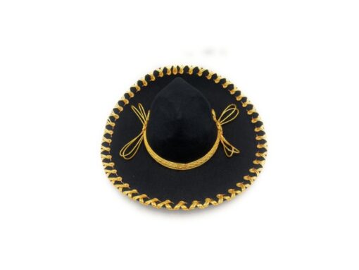 Sombrero de Charro, Charra, China o Mariachi, también de caporal, es un accesorio hecho a mano con adornos pegados (NO SON BORDADOS), alegórico y festivo, listo para tu disfraz, fiesta, evento o como adorno en tu bar, antro, cantina o la estancia de tu casa o negocios. Este producto es artesanal, hecho a mano por artesanos, lo cual lo hace imperfecto