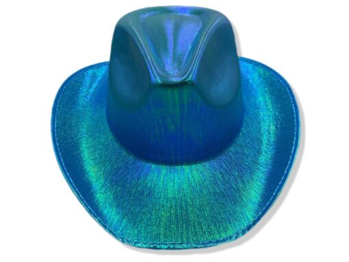 Sombrero Vaquero Brilloso Neon y Holográfico: Ilumina Tu fiesta