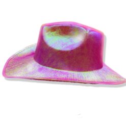 Sombrero Vaquero Brilloso Neon y Holográfico: Ilumina Tu fiesta