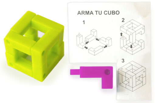 Agrega a tu carrito de compras desde 1 piezas al precio individual o paquetes de 6 al mejor precio de mayoreo de estos rompecabezas tridimensionales 25 mm con 8 pzs, juguetes educativos - mini arma tu cubo