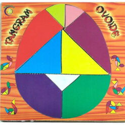 📏 Rompecabezas Tangram Puzzlemaestro Versátil de 15x15 cm con Forma Ovoide
