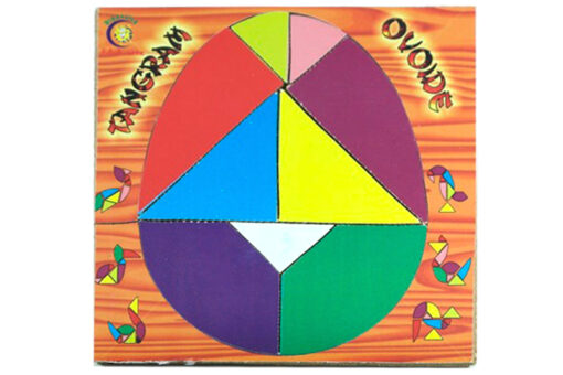 🌟 ¡ Descubre la Magia del Tangram "GrandMaestro" Ovoide de Madera de 20x20 cm! 🧩