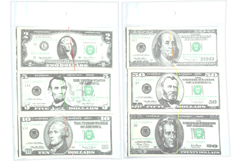 Dinero Didáctico Billetes Medianos – Wiwi didácticos de mayoreo