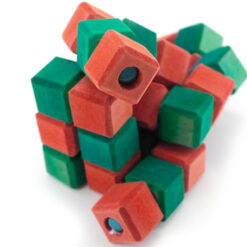 Rompecabezas 3D Cubo Serpiente de madera -Wiwi juegos de mayoreo