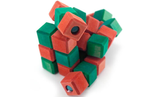 Rompecabezas 3D Cubo Serpiente de madera -Wiwi juegos de mayoreo