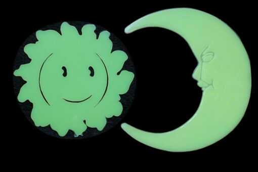 Sol y Luna Glow in the dark 4 piezas-Wiwi de mayoreo