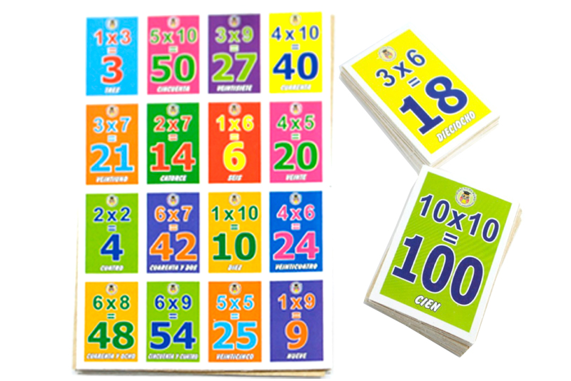 ¿Cómo se juega la lotería de las tablas de multiplicar