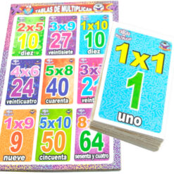Lotería Didáctica de Las Multiplicaciones - Wiwi Loterías Mayoreo