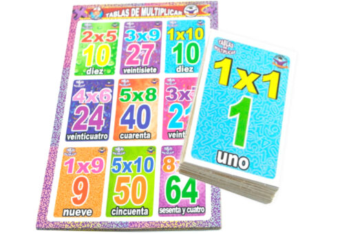 Lotería Didáctica de Las Multiplicaciones - Wiwi Loterías Mayoreo