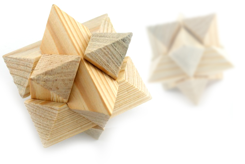 Rompecabezas estrella de shop madera 12 piezas